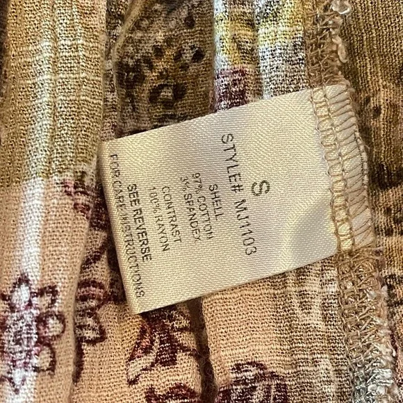 Oli & Hali Military Style Jacket Small Ruffle Hem Bronze Button Cotton Blend - Picture 4 of 8